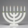 Adventsstake 7 armet - Hvit