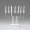 Adventsstake 7 armet - Hvit