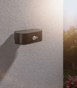 Adya vegglampe utendørs 2,5W 3000 Kelvin m/bevegelses sensor - Solcelle
