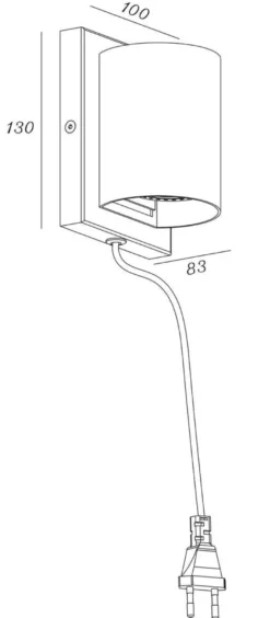 Argo K1 vegglampe ned lys