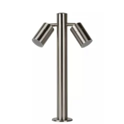 Arne pullert utendørs 2 arm IP44 GU10 50 cm - Satin Krom