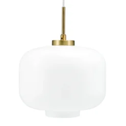 Arp takpendel 30 cm - Messing/Opal glass