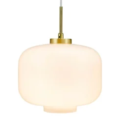 Arp takpendel 30 cm - Messing/Opal glass