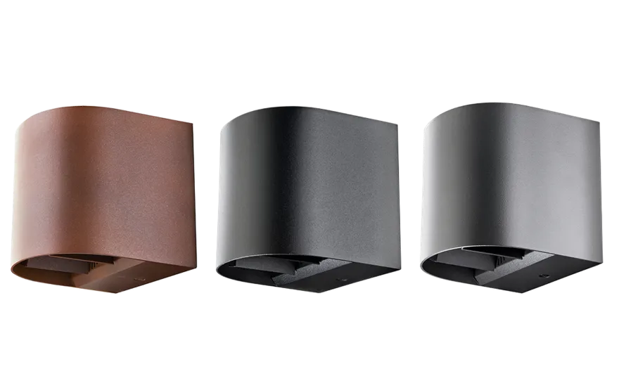 Artes round vegglampe opp/ned utendørs IP65 8W 2700K Dimbar