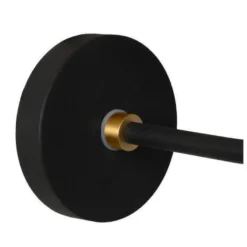 Berend vegglampe IP44 - Svart/Opal