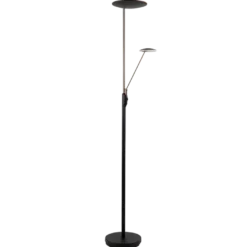 Bergamo gulvlampe m/lesearm 28+5W 183 cm 3000 Kelvin - Dimbar