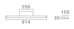 Bliz vegglampe baderom CS 2700/3000K 13,2W IP44 Dimbar - Hvit