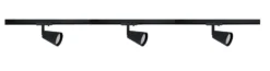 Bocca spotskinne 3 spotter 1 meter - Svart