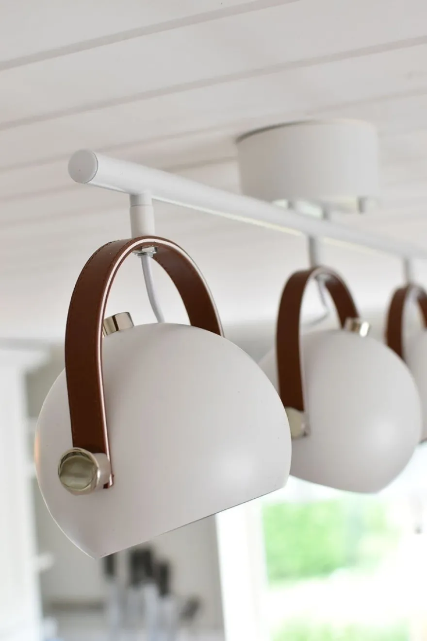Bow taklampe - Hvit/Brun