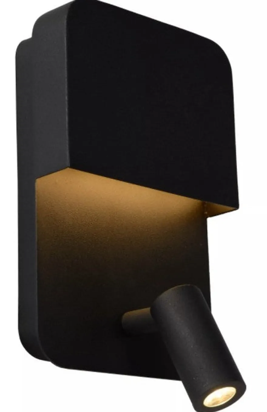 Boxer vegglampe 10W 3000 Kelvin m/USB - Svart