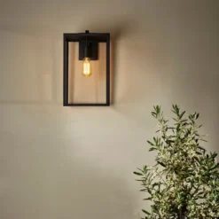 Box Lantern 450 vegglampe utendørs - Svart