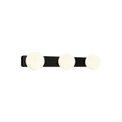 Brazos trippel vegglampe IP44 - Opal/Sort