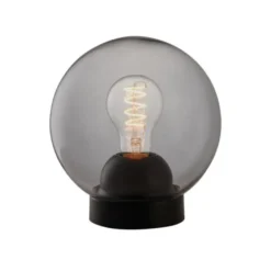 Bubbles bordlampe 18 cm - Røykfarget