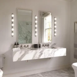 Cabaret 4 vegglampe for baderom IP44 - Polert krom