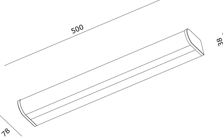 Callisto 50 vegglampe for baderom 9W 2700 Kelvin IP44 - Dimbar
