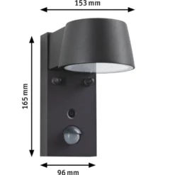 Capea vegglampe utendørs IP44 6W 2200/3000 Kelvin - Sensor