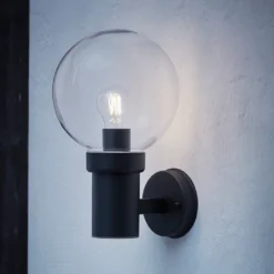 Caris vegglampe - Svart - Svart