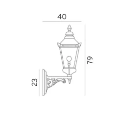 Chelsea vegglampe 954