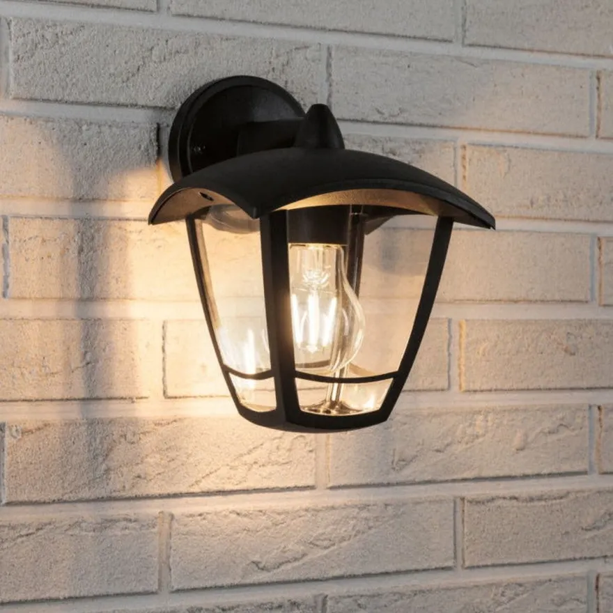 Classic vegglampe ned utendørs IP44