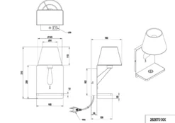 Comfort vegglampe med USB