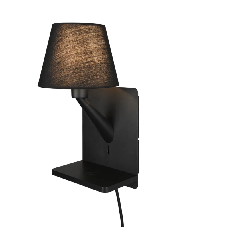 Comfort vegglampe med USB