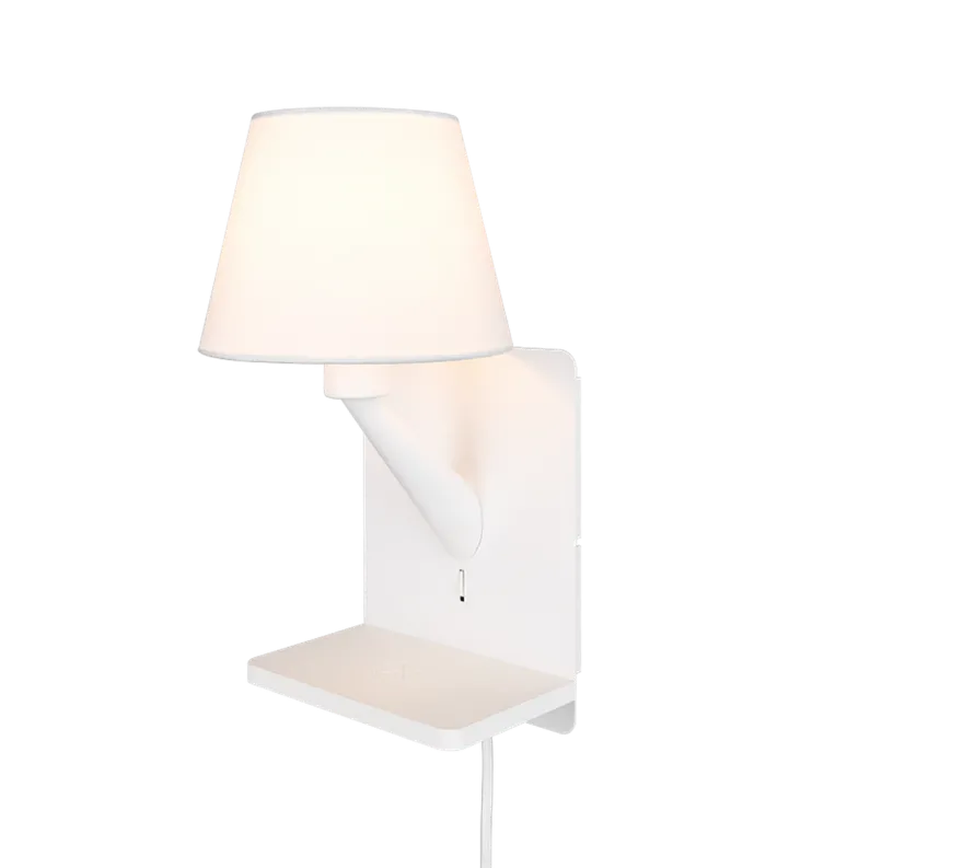 Comfort vegglampe med USB