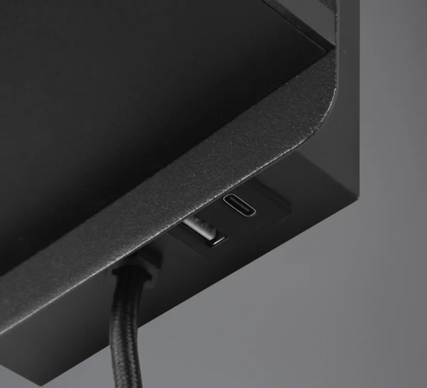 Comfort vegglampe med USB