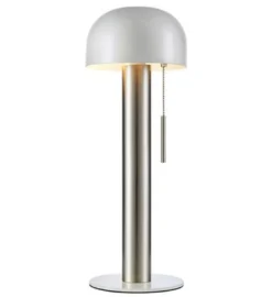 Costa bordlampe 46 cm - Hvit/Nikkelfarget - Hvit / Nikkel