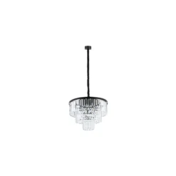 Cristal Lysekrone M - Svart