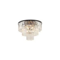 Cristal taklampe M - Svart