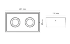 Cube 2x DimToWarm 2x6W LED 2000-2800K Ra><noscript><img width=