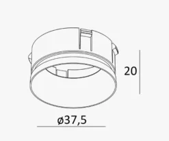 Cuff til JP40 recessed downlight