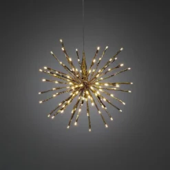 Dekorasjonsball 40 cm 120 LED varmhvit - Gull