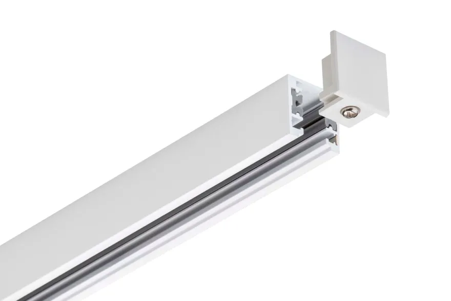 Designline Tube komplett 1,9 meter spotskinne med 3 spotter GU10 - Hvit
