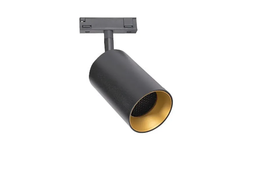 Designline Tube Pro komplett 1.9 meter spotskinne med 4 spotter GU10 - Svart