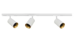 Designline Tube Pro komplett 1 meter spotskinne med 3 spotter GU10 - Hvit