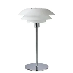 DL31 bordlampe - Krom/Opal glass