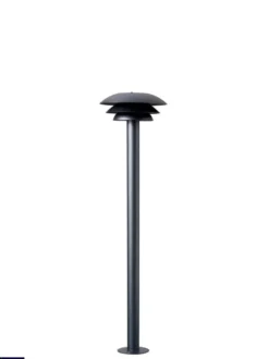 DL20 utendørs stolpe 80 cm IP44 - Svart