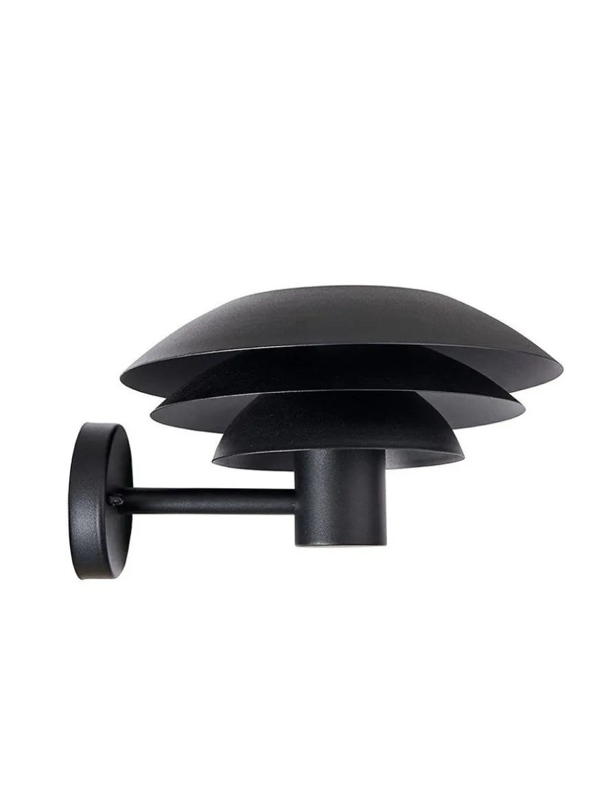 DL31 utendørs vegglampe IP44 - Svart