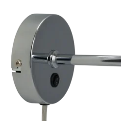 DL20 vegglampe - Krom/Opal glass