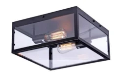 Dovre taklampe 36x36cm - Svart