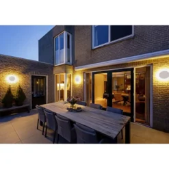 D-ring 16 cm vegglampe utendørs 7,5W 2700/3000 kelvin IP65 - dimbar