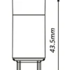Ecolux G9 4 watt 2700 Kelvin - Dimbar