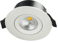 E95 lavtbyggende downlight 2700 Kelvin IsoSafe RA90 7W IP54 - Dimbar