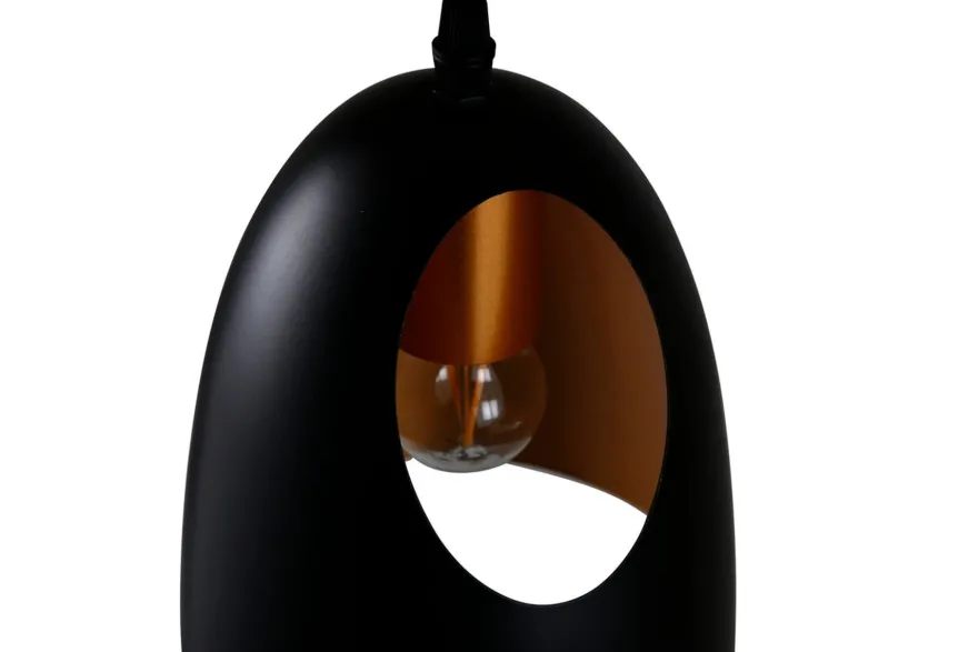 Elda takpendel 16 cm - Svart/Kobber