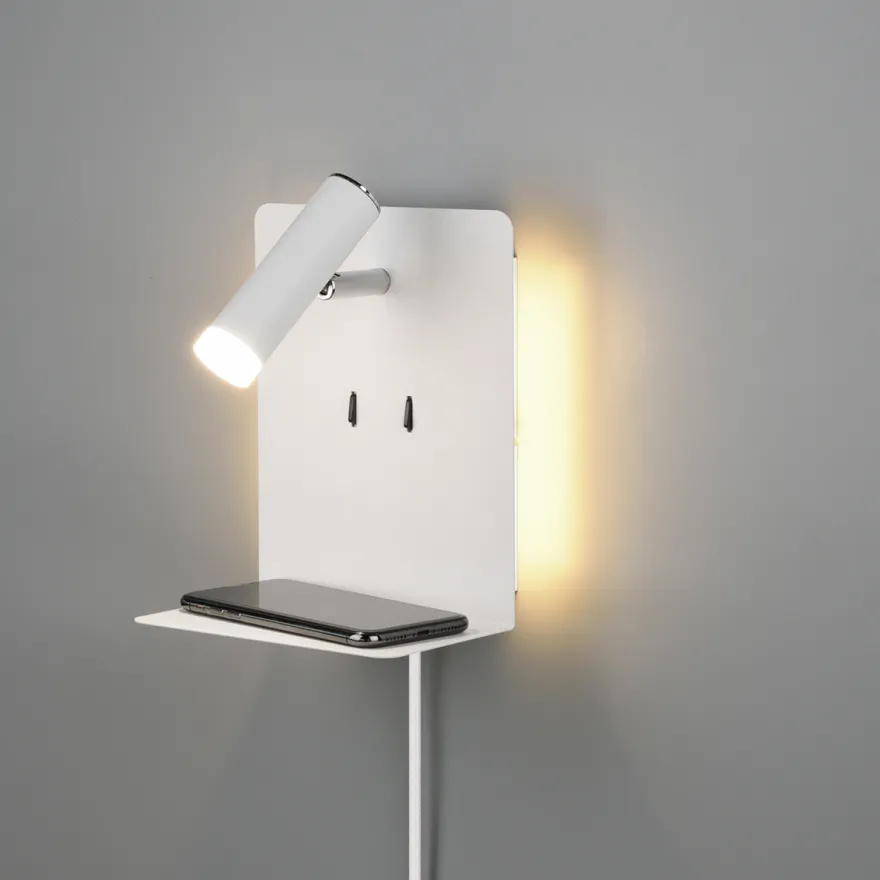 Element vegglampe - Hvit
