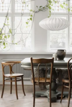 Ellipse 65 taklampe Hvit Lin