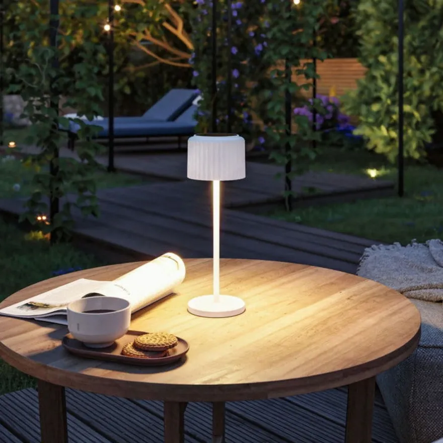 Else bordlampe oppladbar via USB eller solcelle 2700 Kelvin IP44