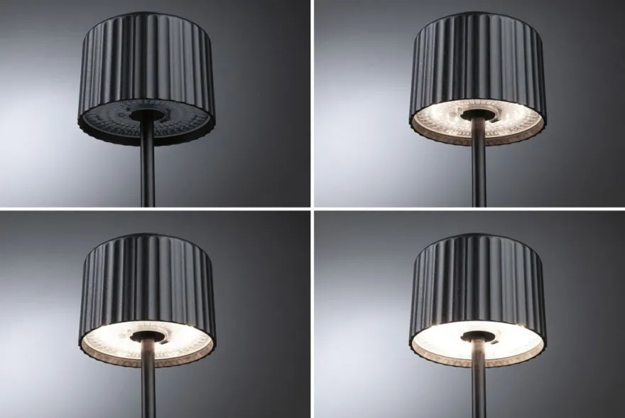 Else bordlampe oppladbar via USB eller solcelle 2700 Kelvin IP44