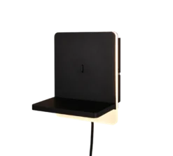 Fairfield vegglampe 9W 3000 Kelvin med USB - 3-step dim